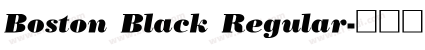 Boston Black Regular字体转换 Boston Black Regular字体转换